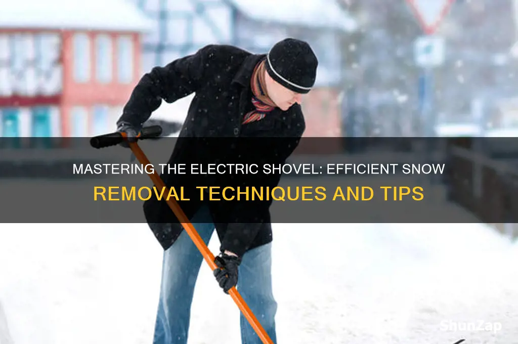 how to use an electric shovel