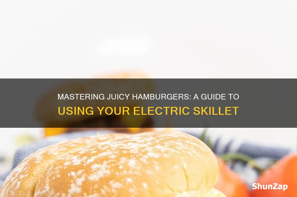 how to use an electric skillet for hamburgers