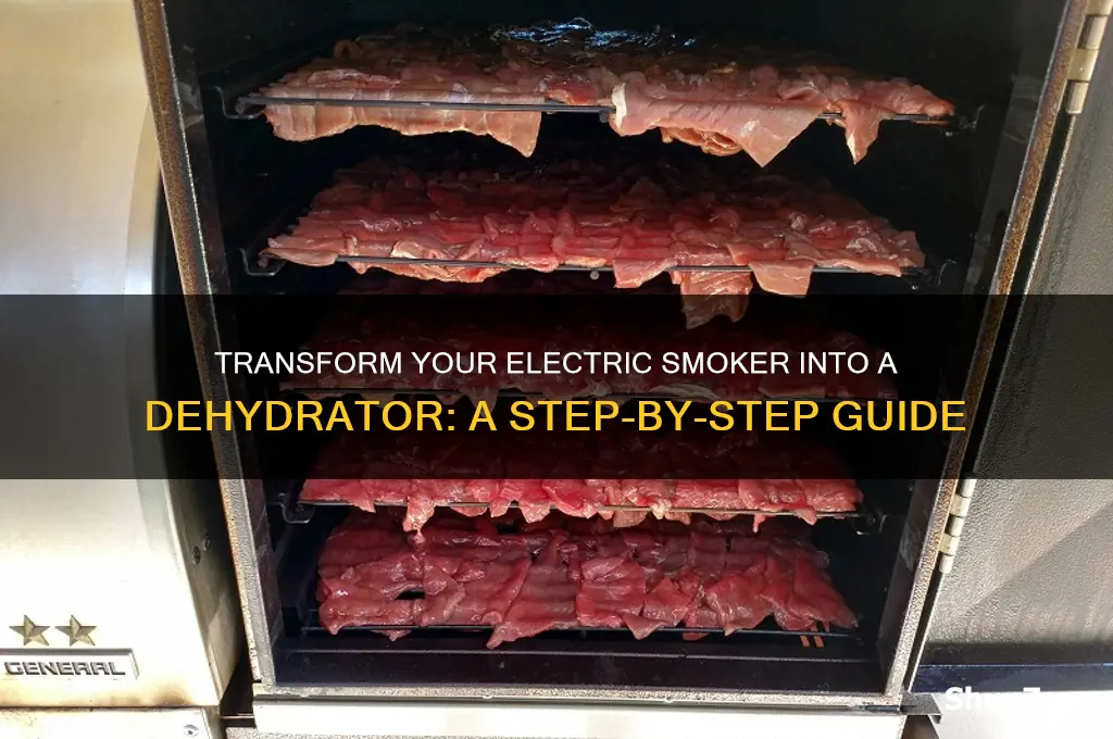 how to use an electric smoker as a dehydrator