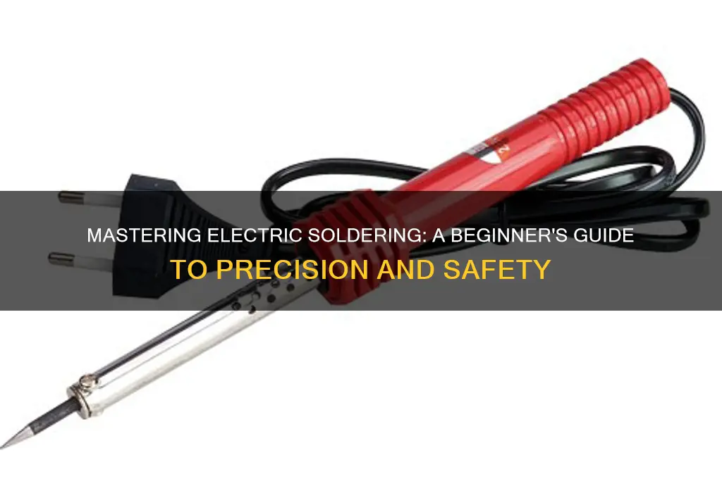 how to use an electric soldering iron