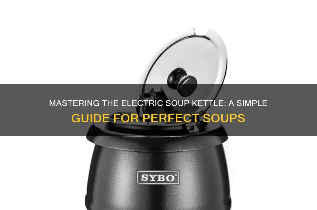 how to use an electric soup kettle