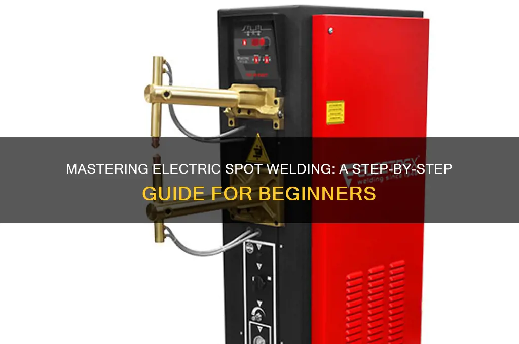 how to use an electric spot welder