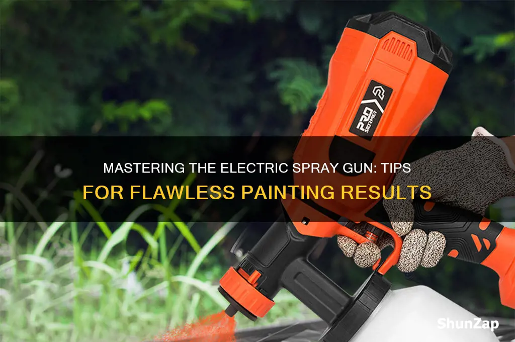 how to use an electric spray gun
