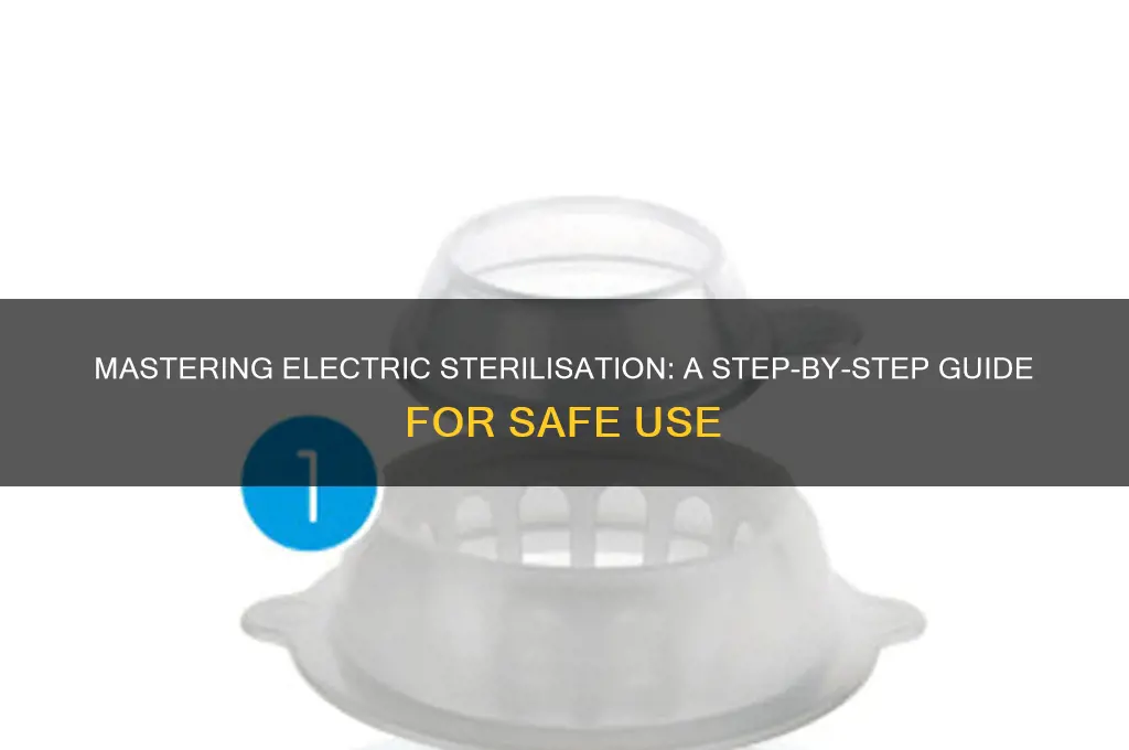 how to use an electric steriliser