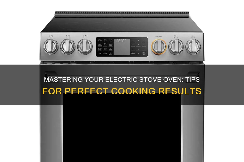 how to use an electric stove oven