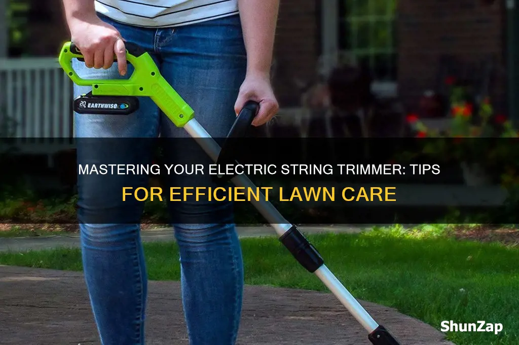 how to use an electric string trimmer