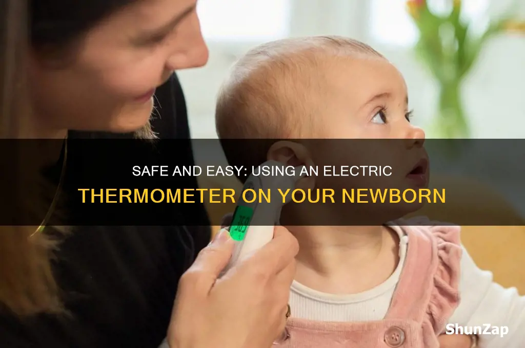 how to use an electric thermometer on newborn
