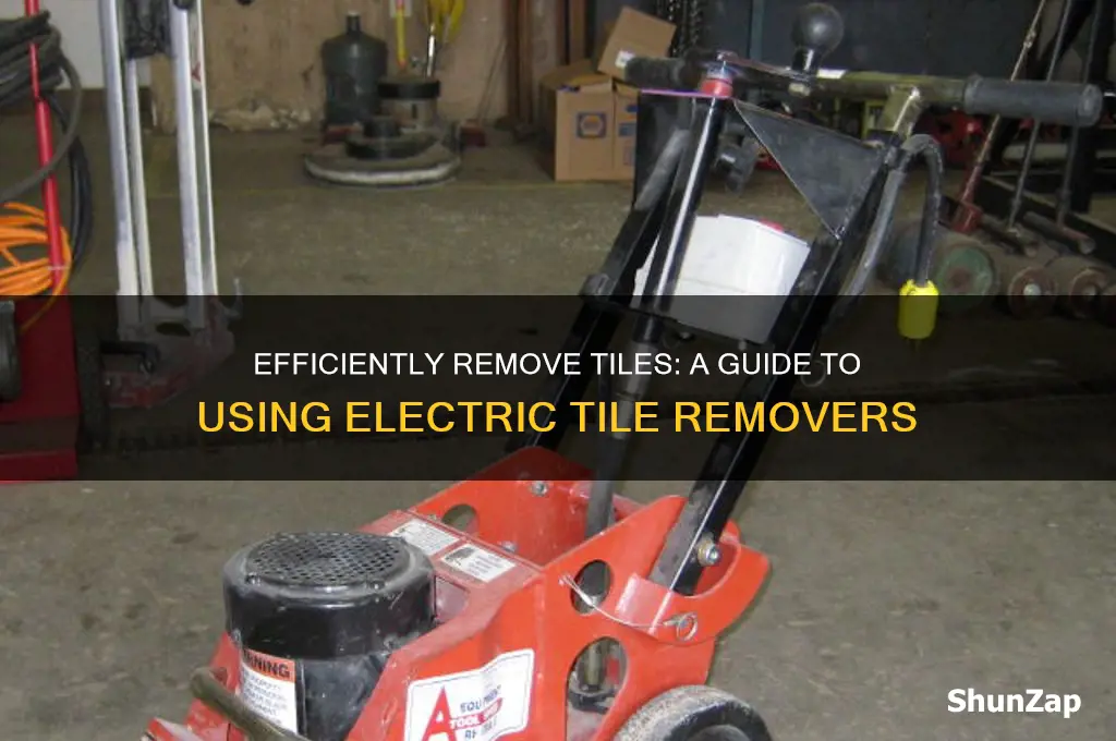 how to use an electric tile remover