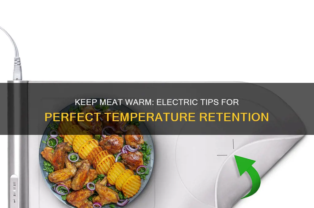 how to use an electric to keep meat warm