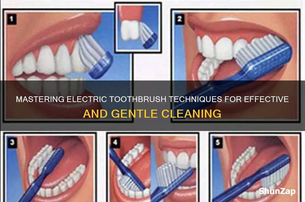 how to use an electric toothbrush to get off
