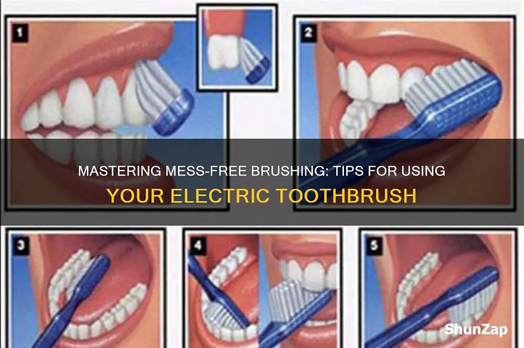 how to use an electric toothbrush without leaving a mess