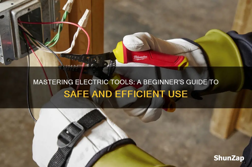 how to use an electric