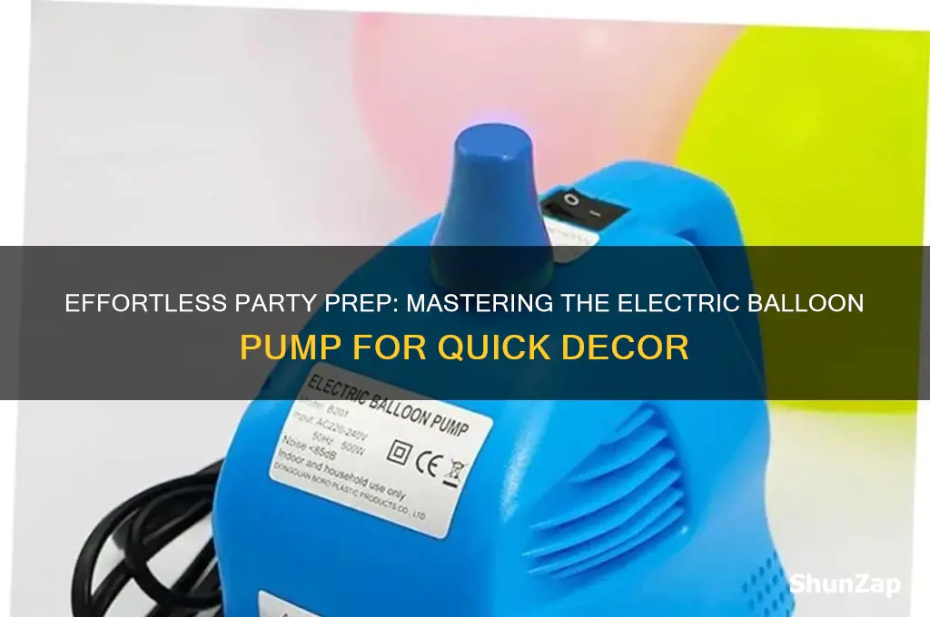 how to use electric balloon pump