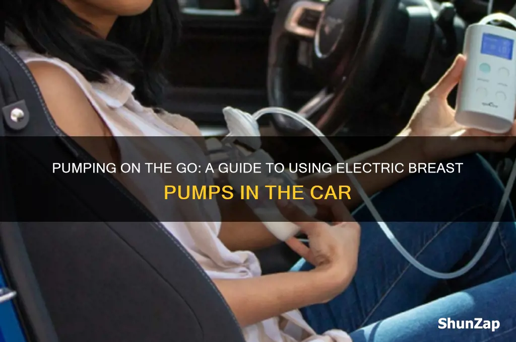 how to use electric breast pump in car