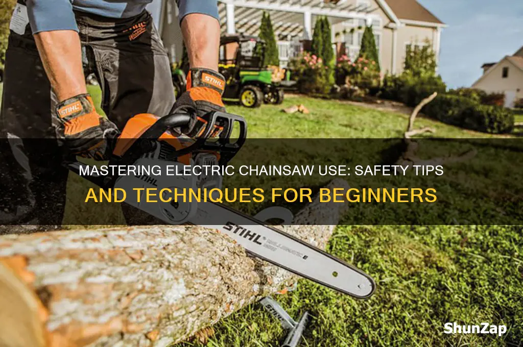 how to use electric chainsaw