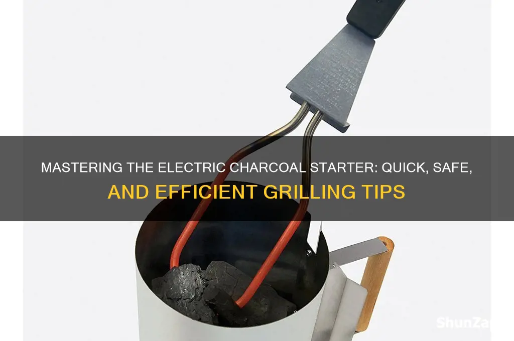 how to use electric charcoal starter