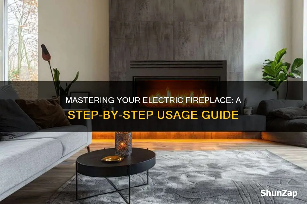 how to use electric fireplace