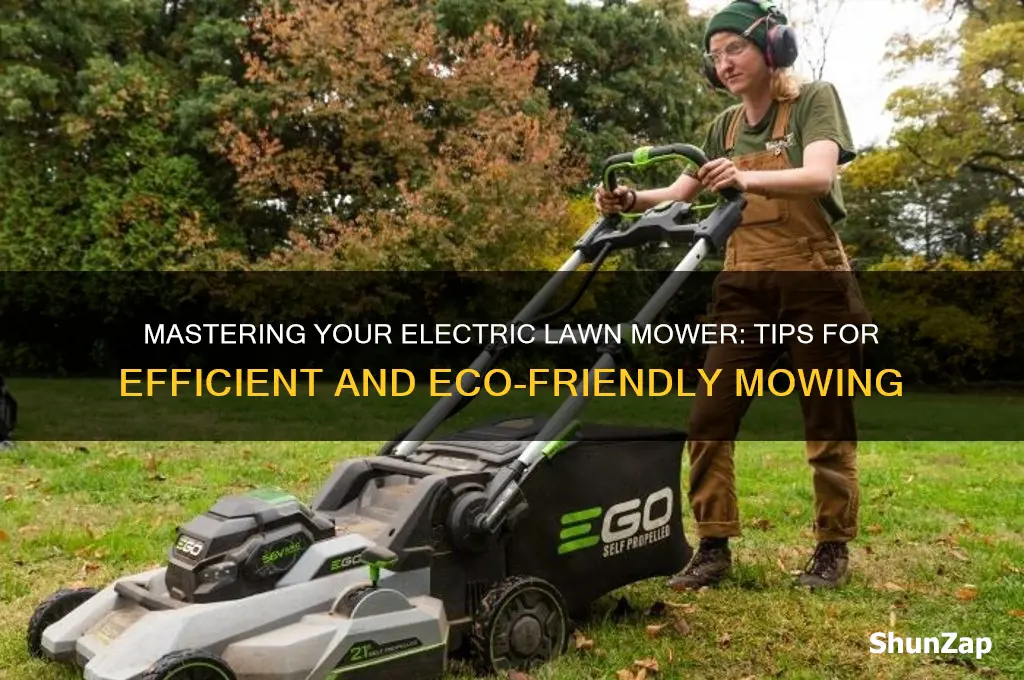 how to use electric lawn mower