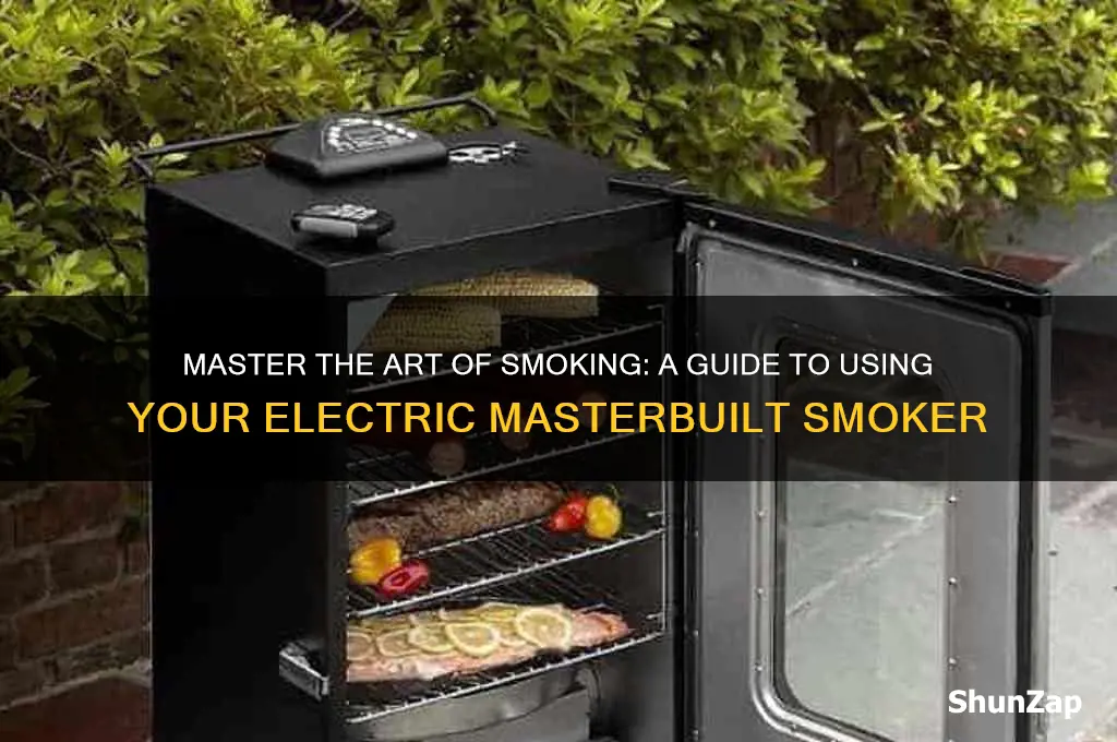 how to use electric masterbuilt smoker
