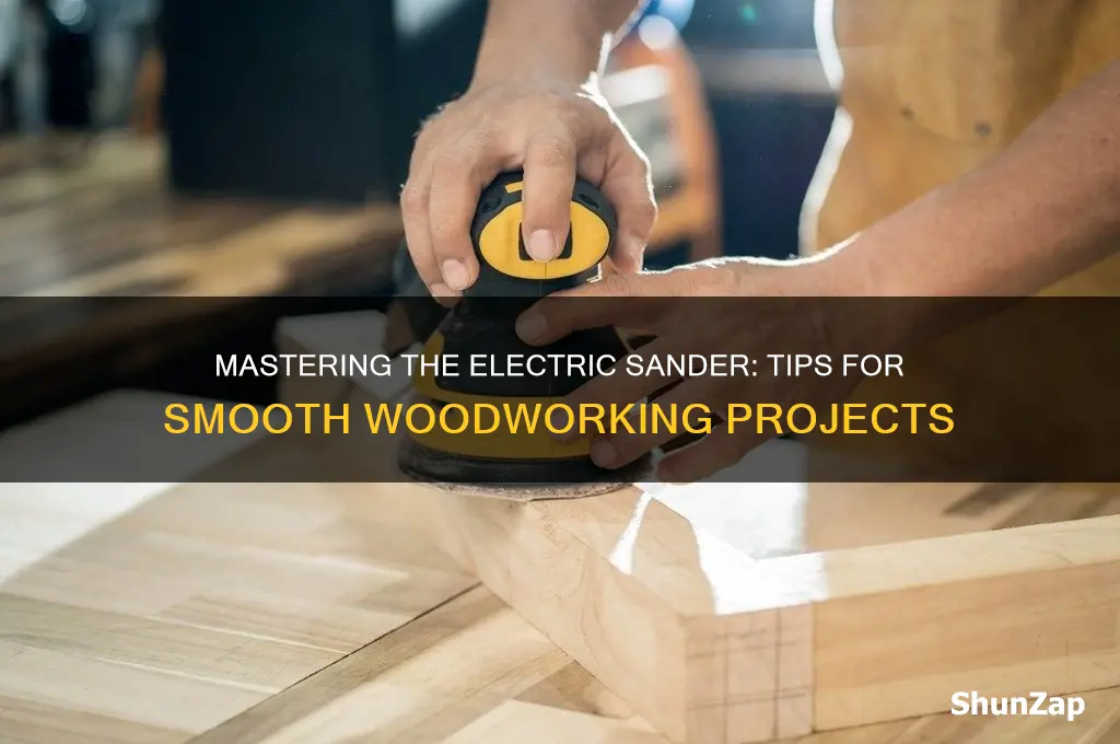 how to use electric sander