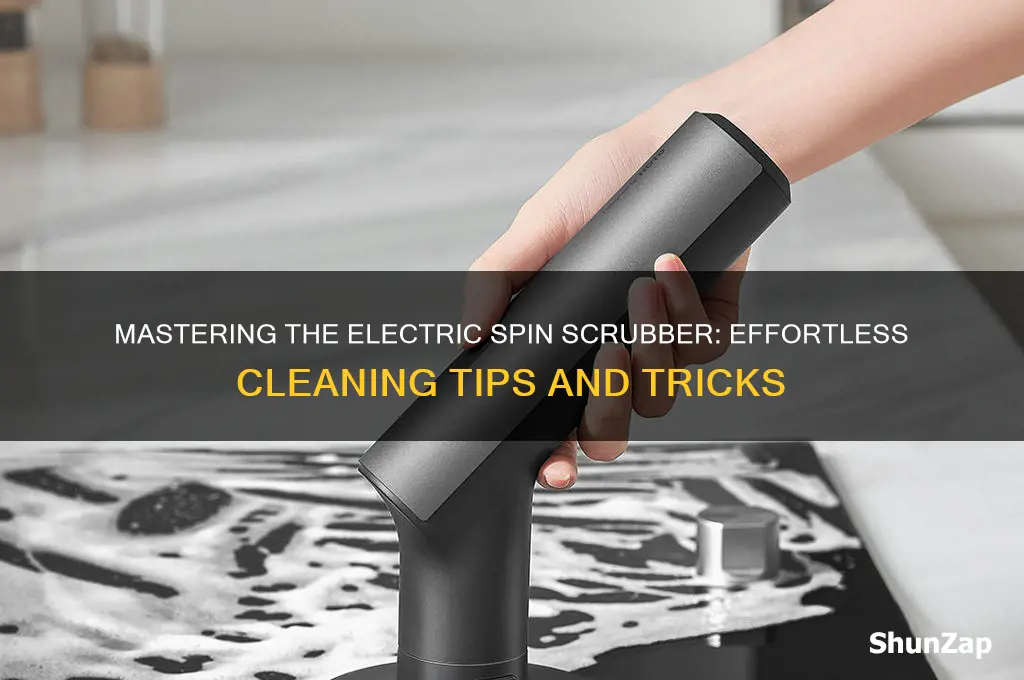 how to use electric spin scrubber