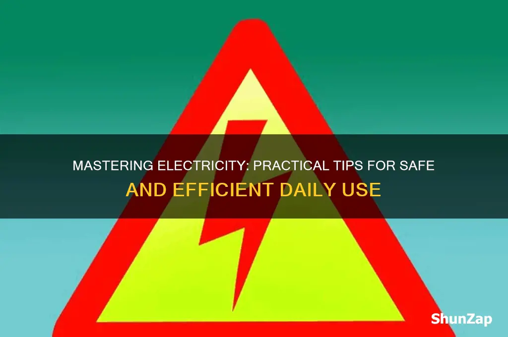 how to use electricity