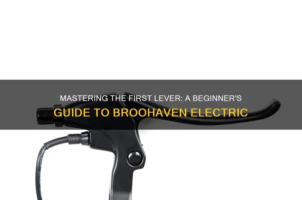 how to use first lever in broohaven electric
