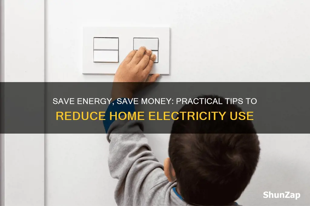 how to use less electricity at home
