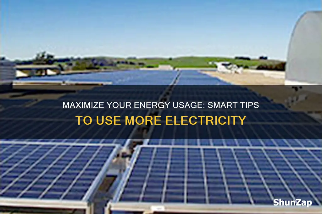 how to use more electricity