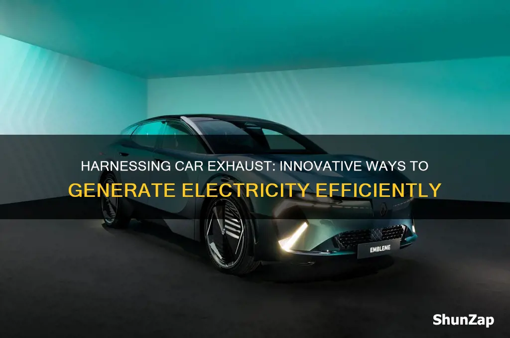 how to utilize car exhaust to generate electricity