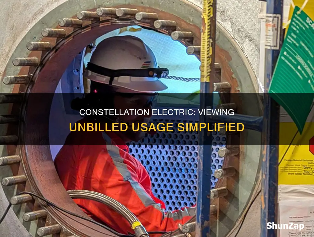 how to view unbilled usage on constellation electric company