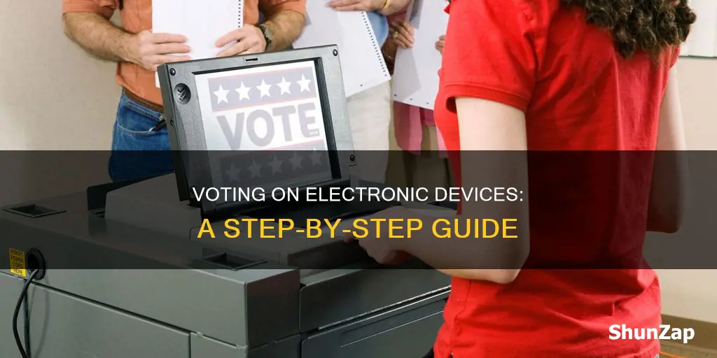 how to vote on the electric computer