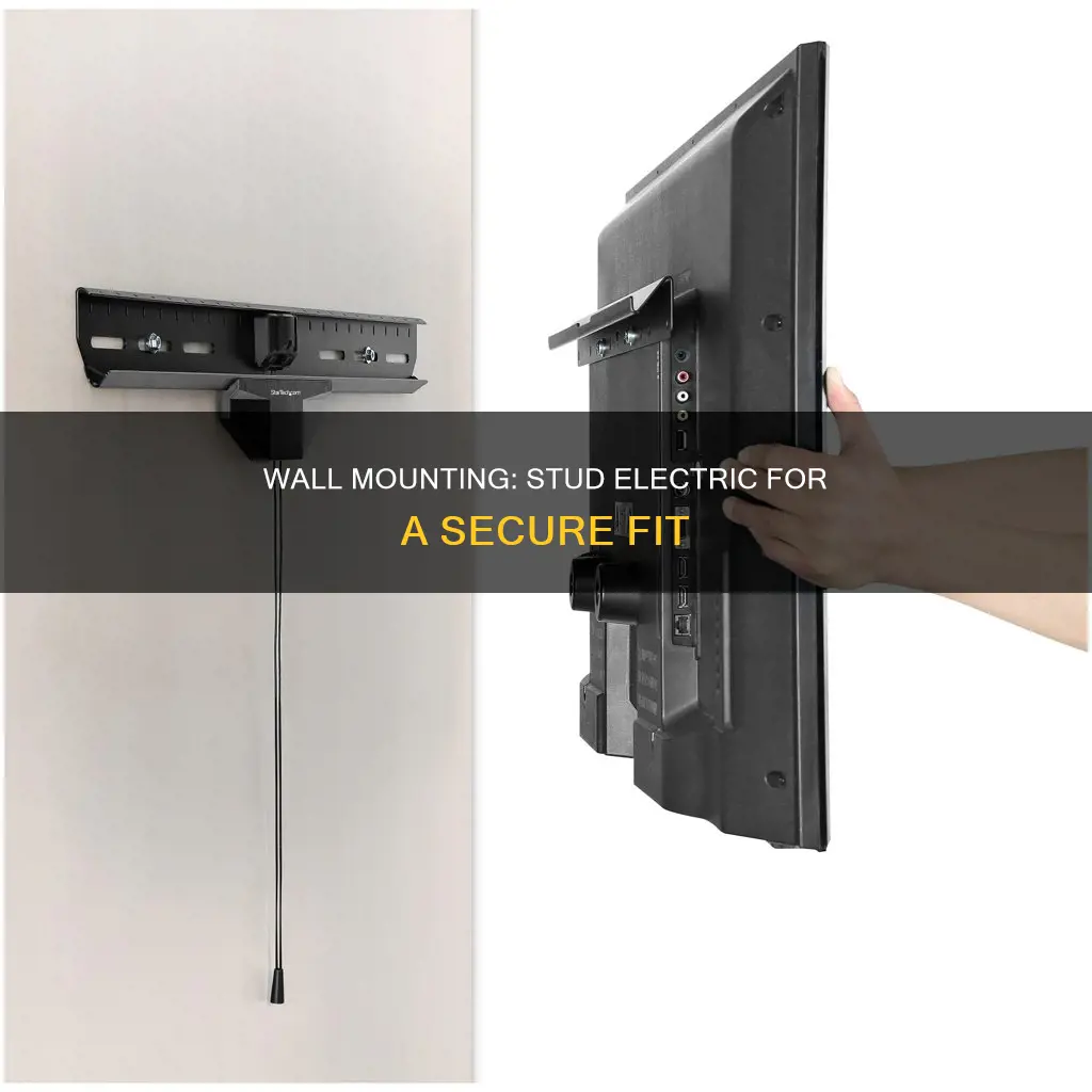 how to wall mount with stud electric