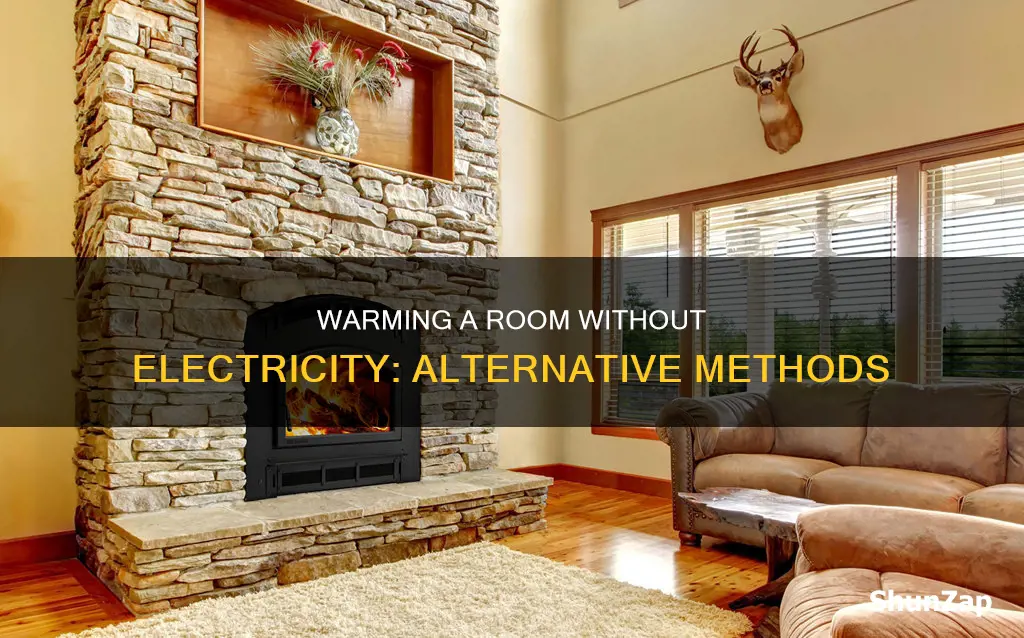 how to warm a room without electricity
