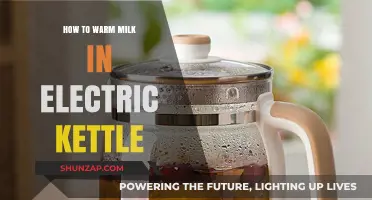The Best Way to Warm Milk in an Electric Kettle