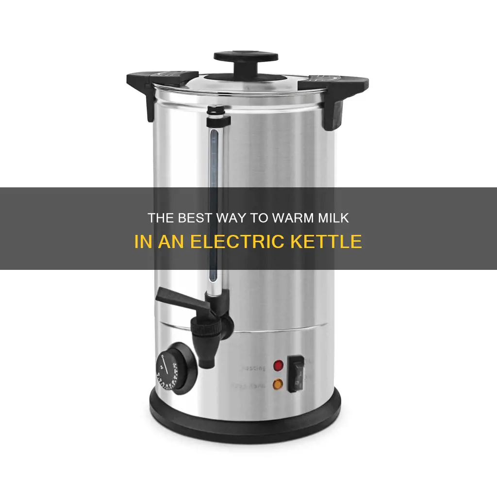 how to warm milk in electric kettle