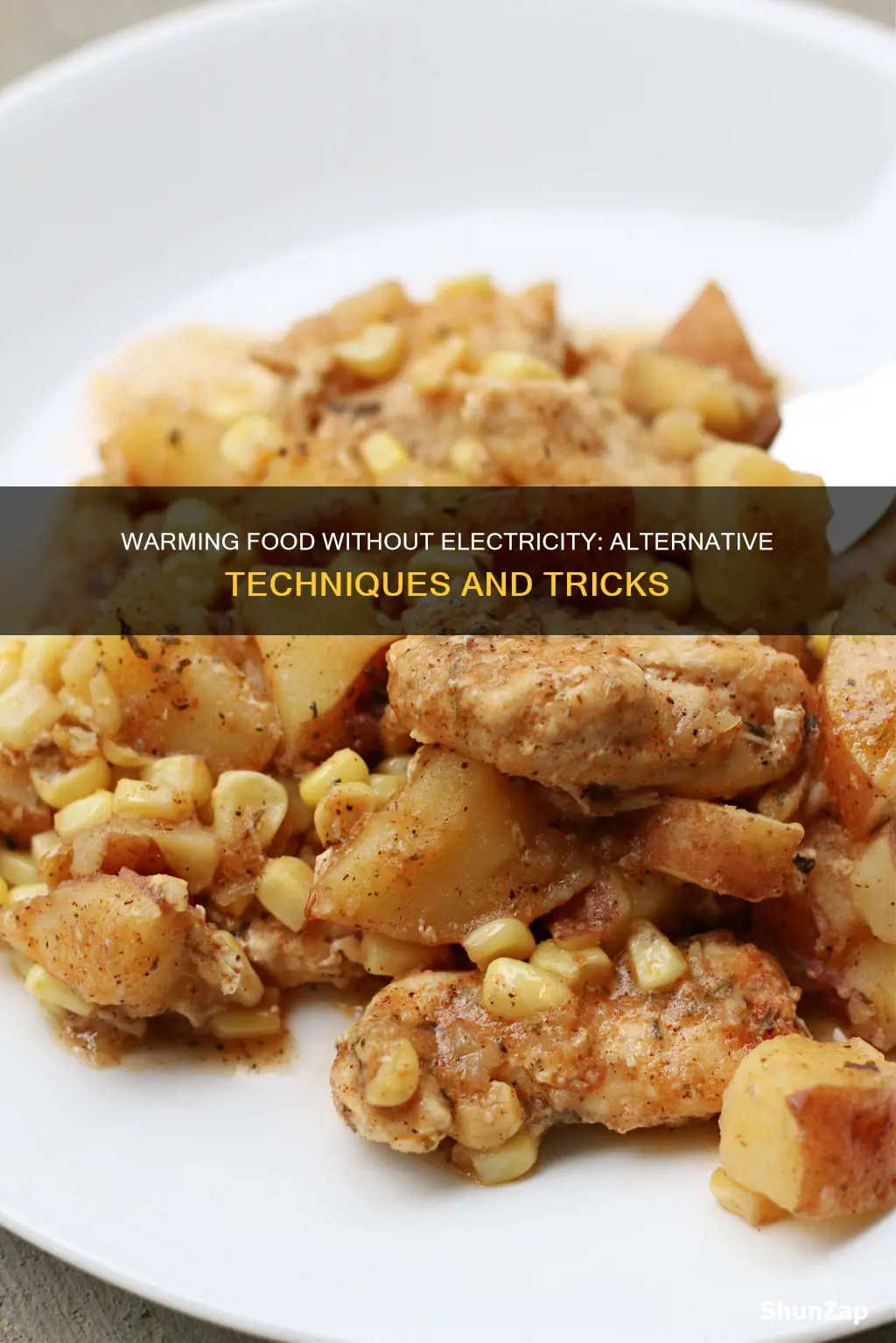 how to warm up food without electricity