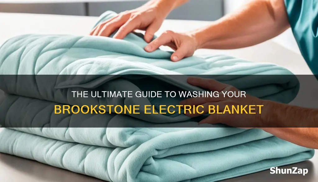how to wash a brookstone electric blanket