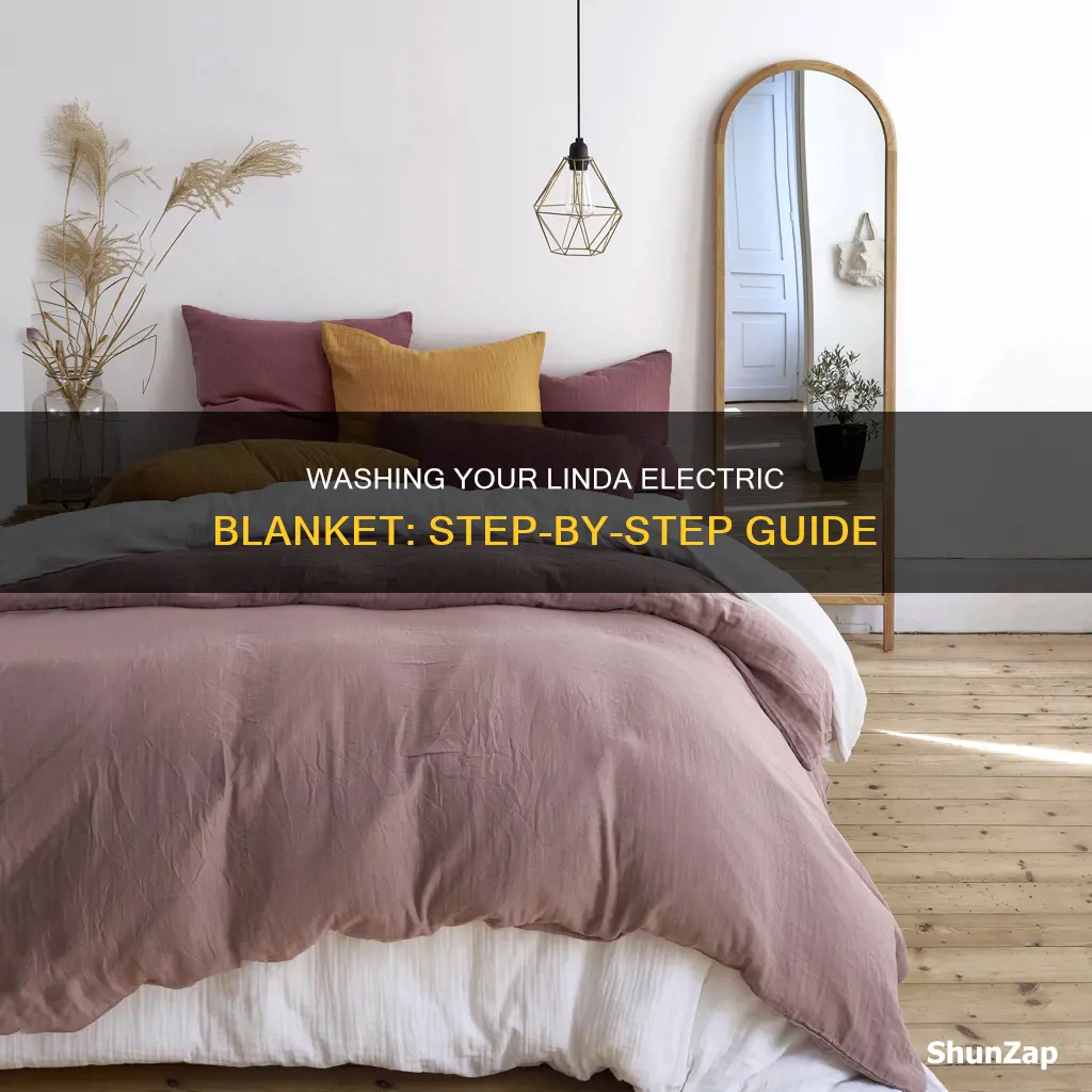 how to wash a linda electric blanket