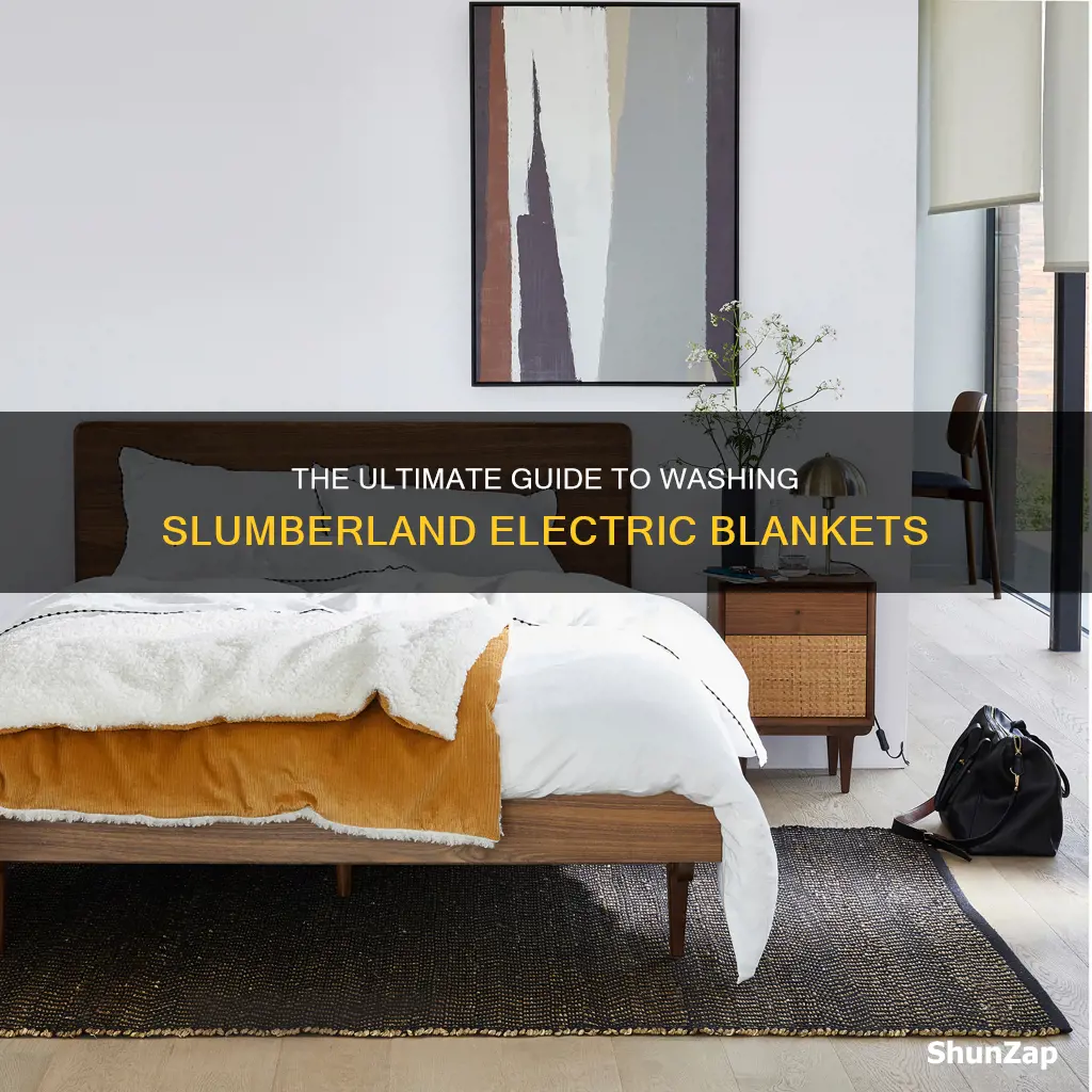 how to wash a slumberland electric blanket