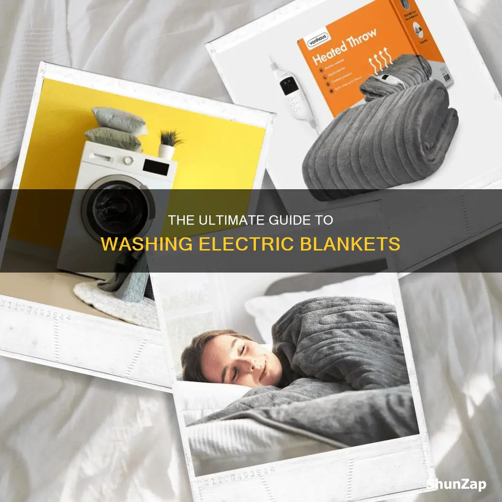 how to wash a washable electric blanket