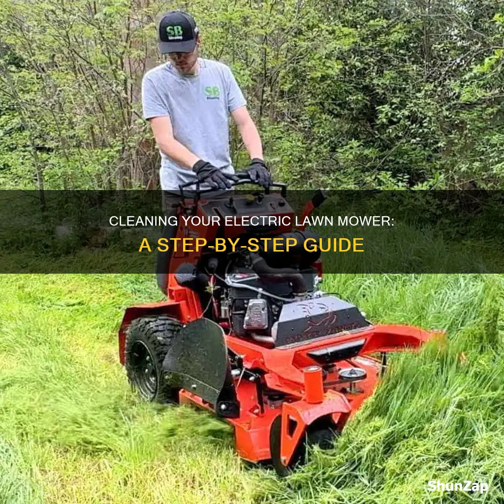 how to wash an electric lawn mower