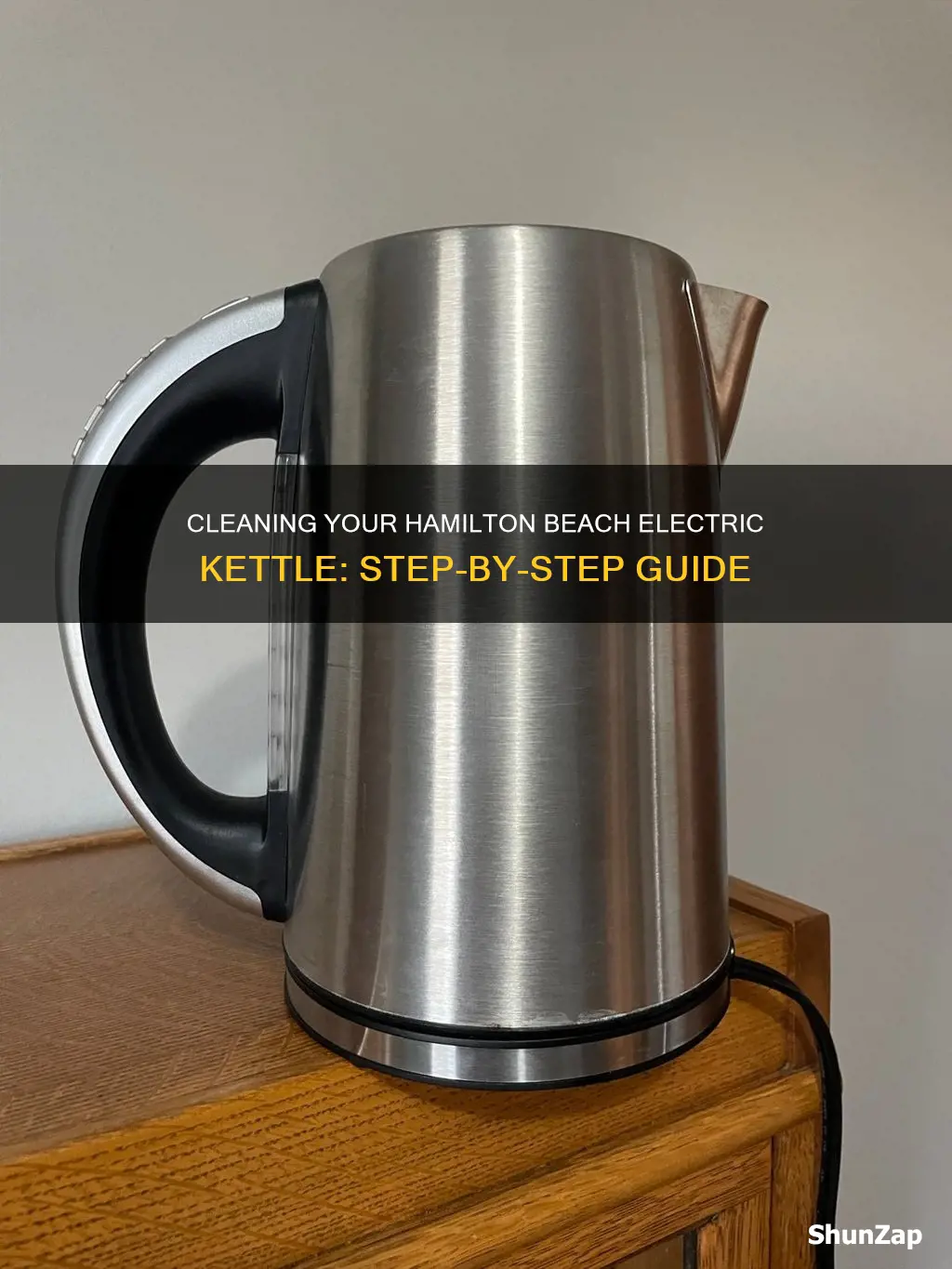 how to wash hamilton beach electric kettle