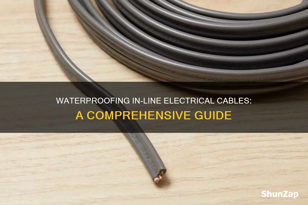 how to waterproof in-line electrical cable