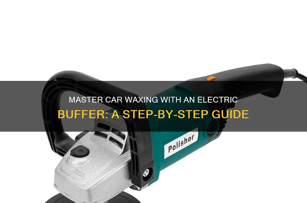 how to wax a car using an electric buffer