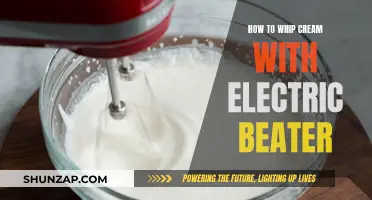 Whipping Cream with an Electric Beater: Easy Steps for Beginners
