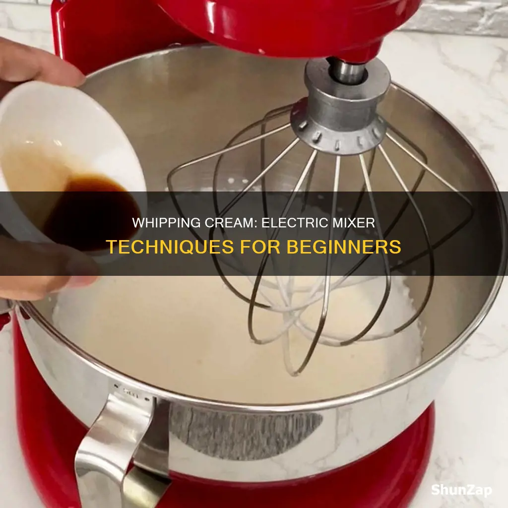 how to whip cream with electric mixer