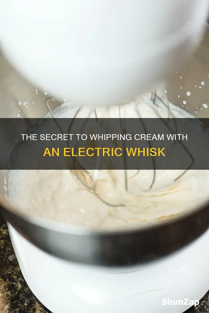 how to whip cream with electric whisk