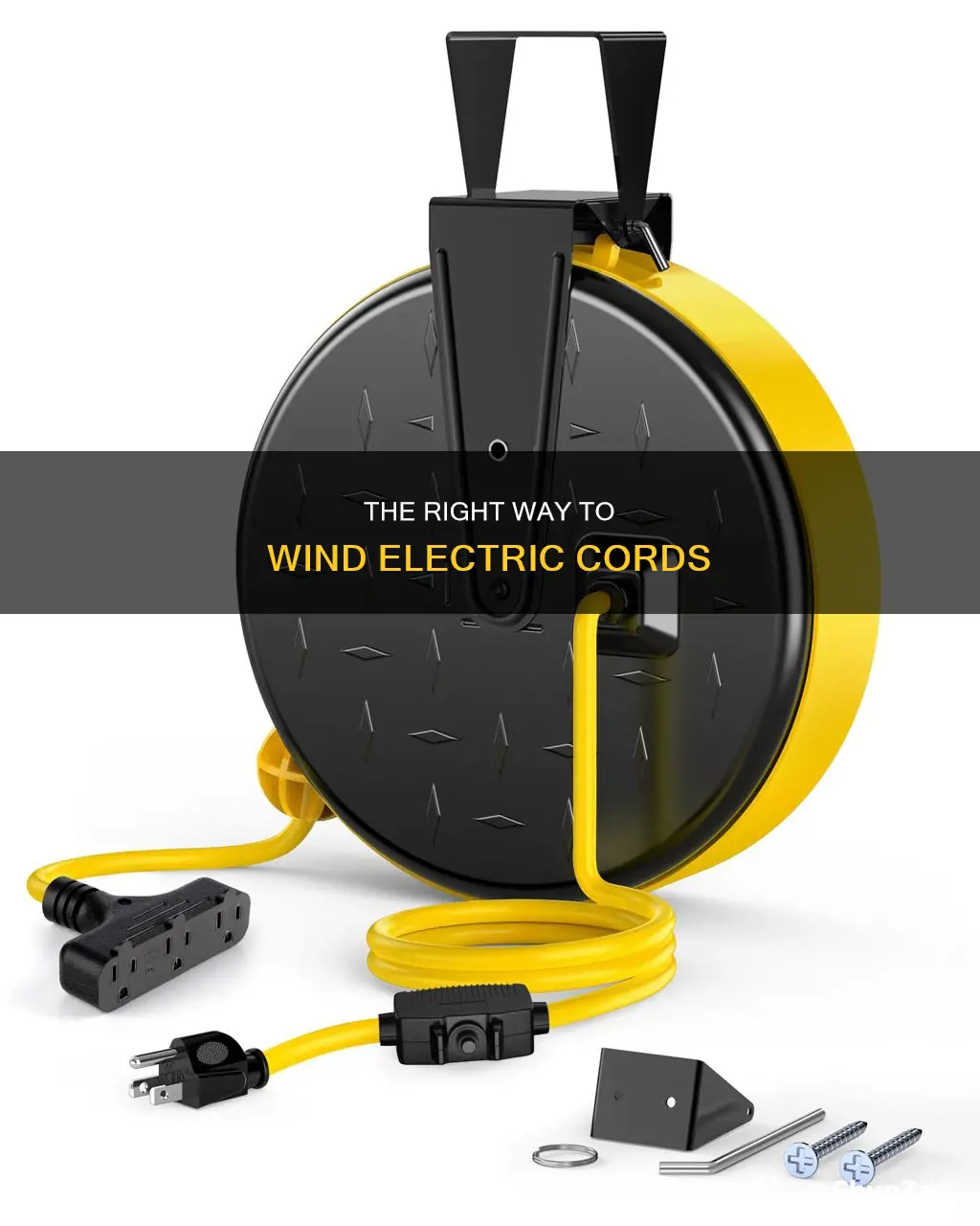 how to wind electric cord on reel