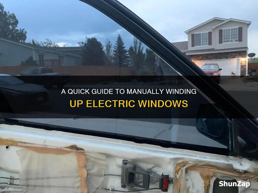 how to wind up electric window manually